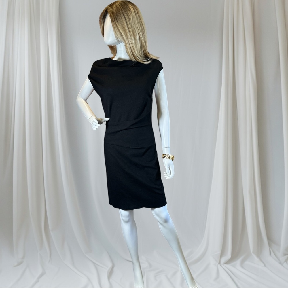 Helmet Lang Elegant Black Dress